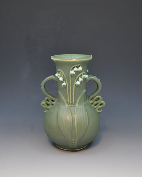 Lilly of the Valley Vase with handles