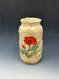 Painted Poppy Vase 3